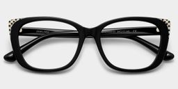 Madeline Black Cat eye Glasses2