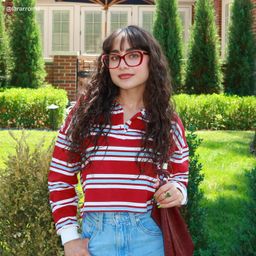 Madeline Red Cat eye Glasses7
