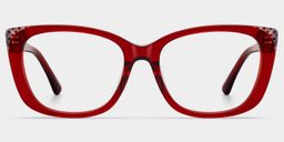 Madeline Red Cat eye Glasses1