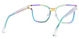 Shine Iridescent Square Glasses4