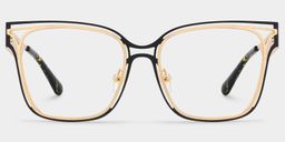 Dacarine Black Gold Square Glasses0