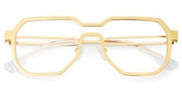 Hype Gold Geometric Glasses3