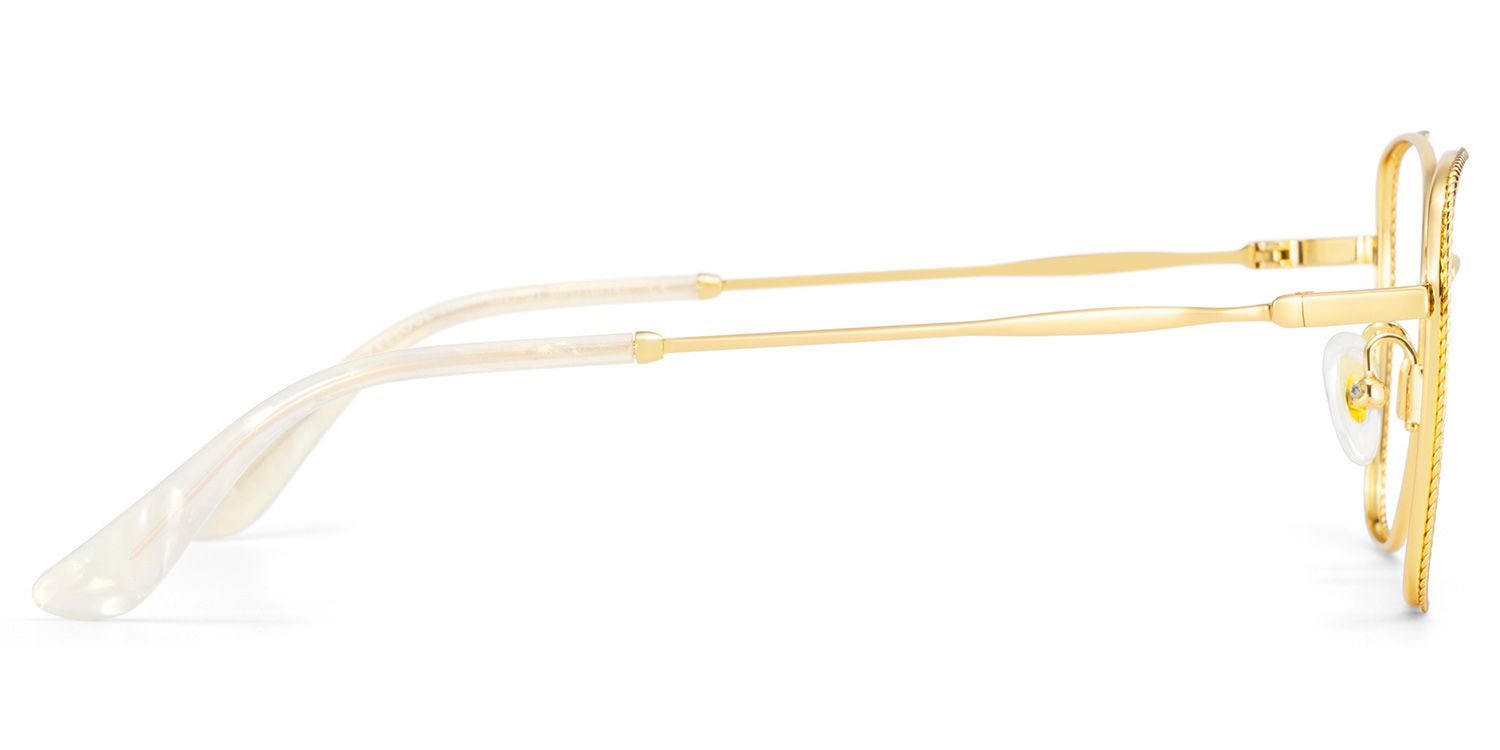 Kai Eyeglasses in Butterfly Gold Frame | Zeelool5
