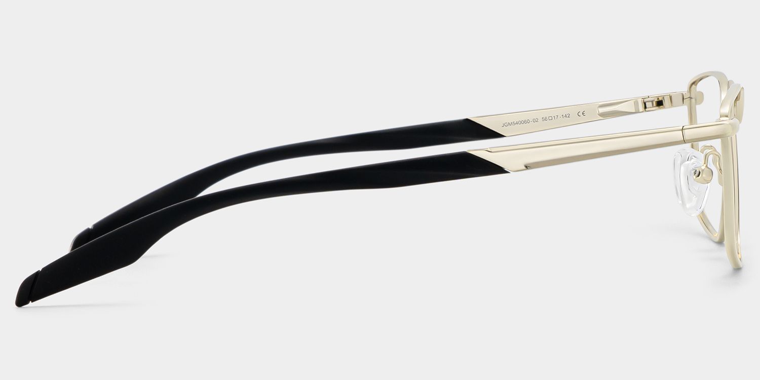 Scout Rectangle Gold Frame Glasses for Men | ZEELOOL5