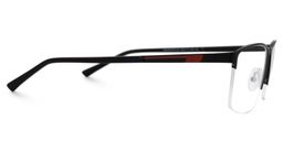 Graniela Black Rectangle Glasses3