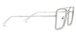 Diva Silver Square Glasses3
