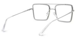 Diva Silver Square Glasses4