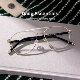 Calvin Gold Aviator Glasses0