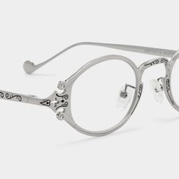 Serena Silver Oval Glasses4