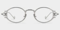 Serena Silver Oval Glasses0
