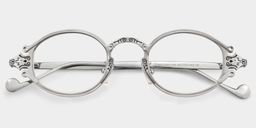 Serena Silver Oval Glasses1