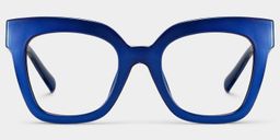 Malcolm Blue Square Glasses1