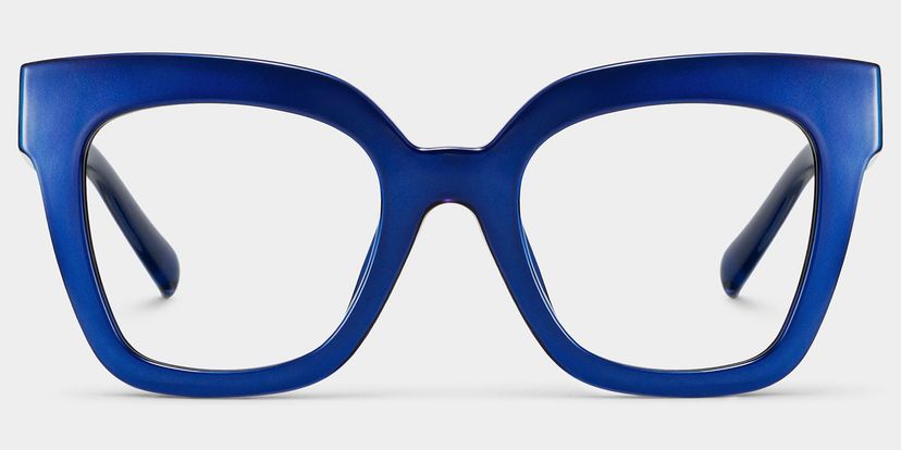 Malcolm Blue Square Glasses