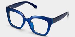 Malcolm Blue Square Glasses3