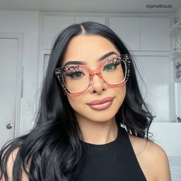Malcolm Pink-Leopard Square Glasses6