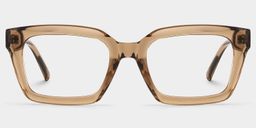 Grover Beige Rectangle Glasses0
