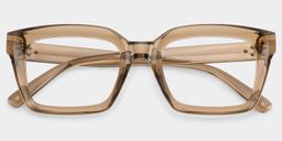 Grover Beige Rectangle Glasses1