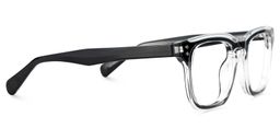 Liam Black Clear Rectangle Glasses4