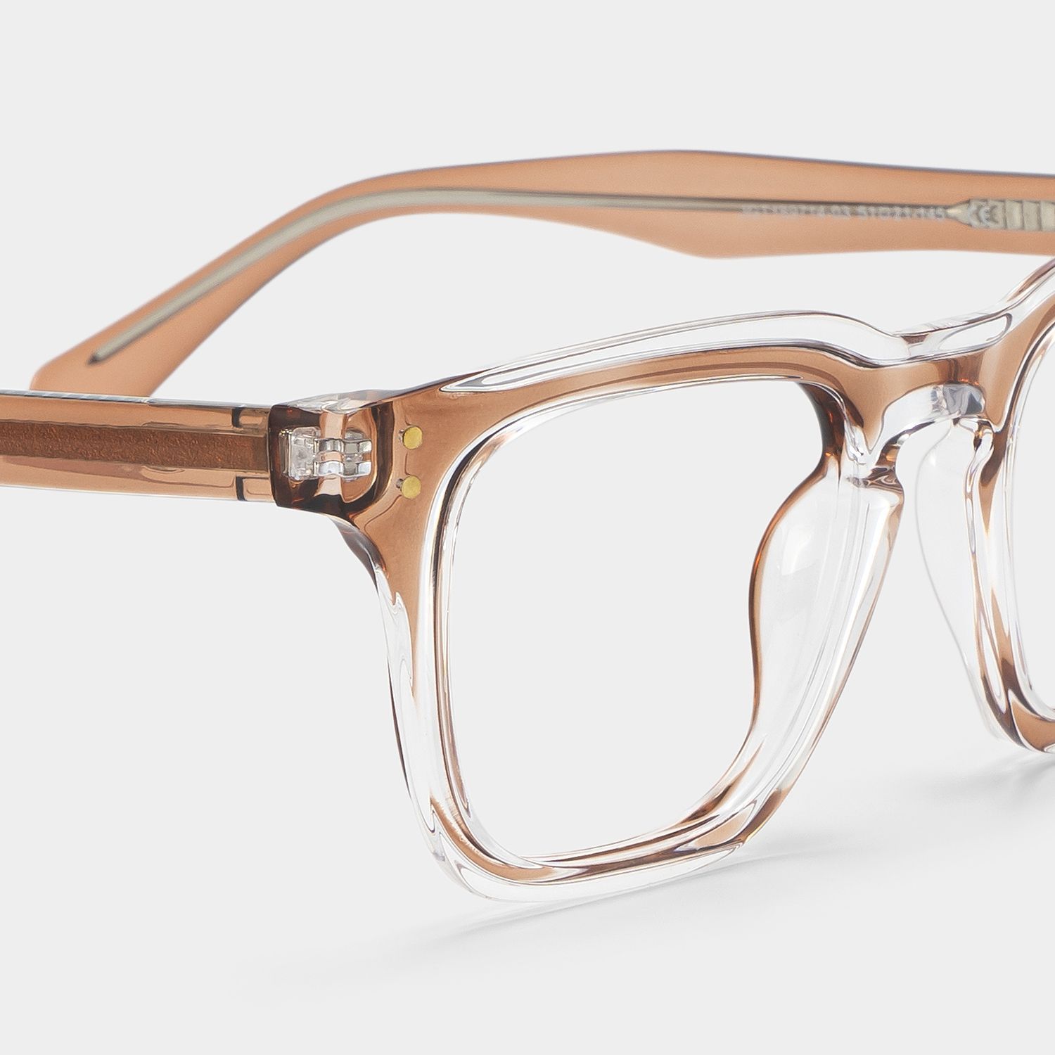 Liam Brown Rectangle TR90 Frame Glasses for Women | ZEELOOL5