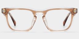 Liam Brown Rectangle Glasses1