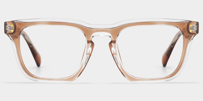 Liam Brown Rectangle Glasses