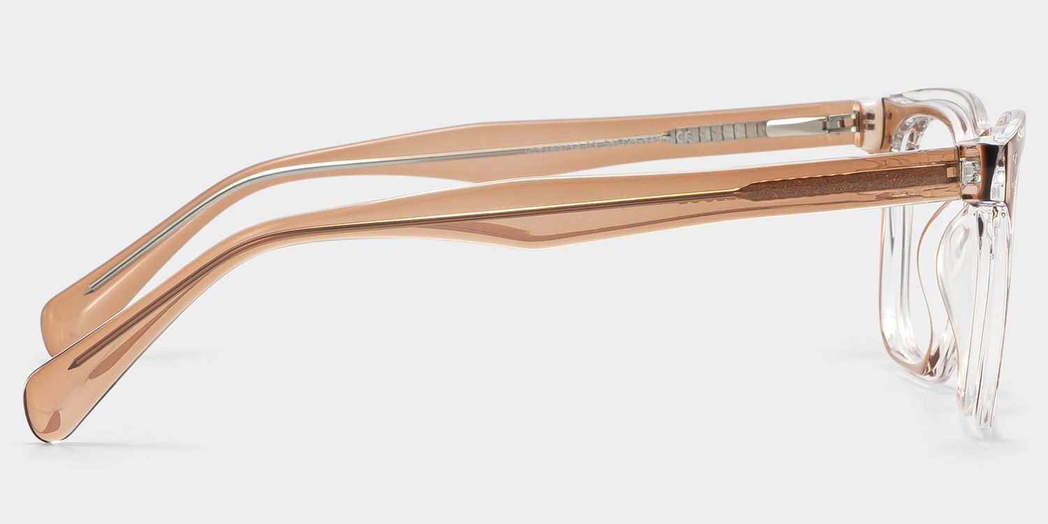 Liam Brown Rectangle TR90 Frame Glasses for Women | ZEELOOL4