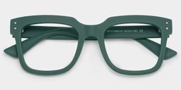 Liizbeett Green Square Glasses2