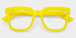 Liizbeett Yellow Square Glasses2