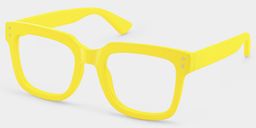 Liizbeett Yellow Square Glasses3