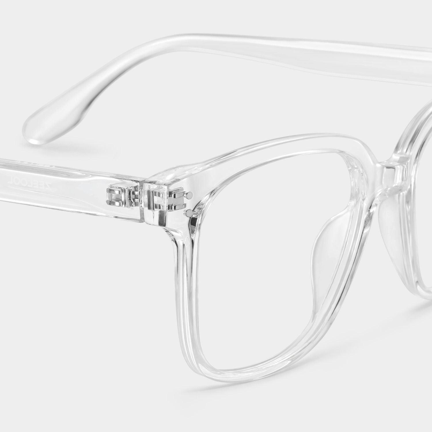 Oglesby Square Blue Light Blocking Glasses Clear Frame | Zeelool7