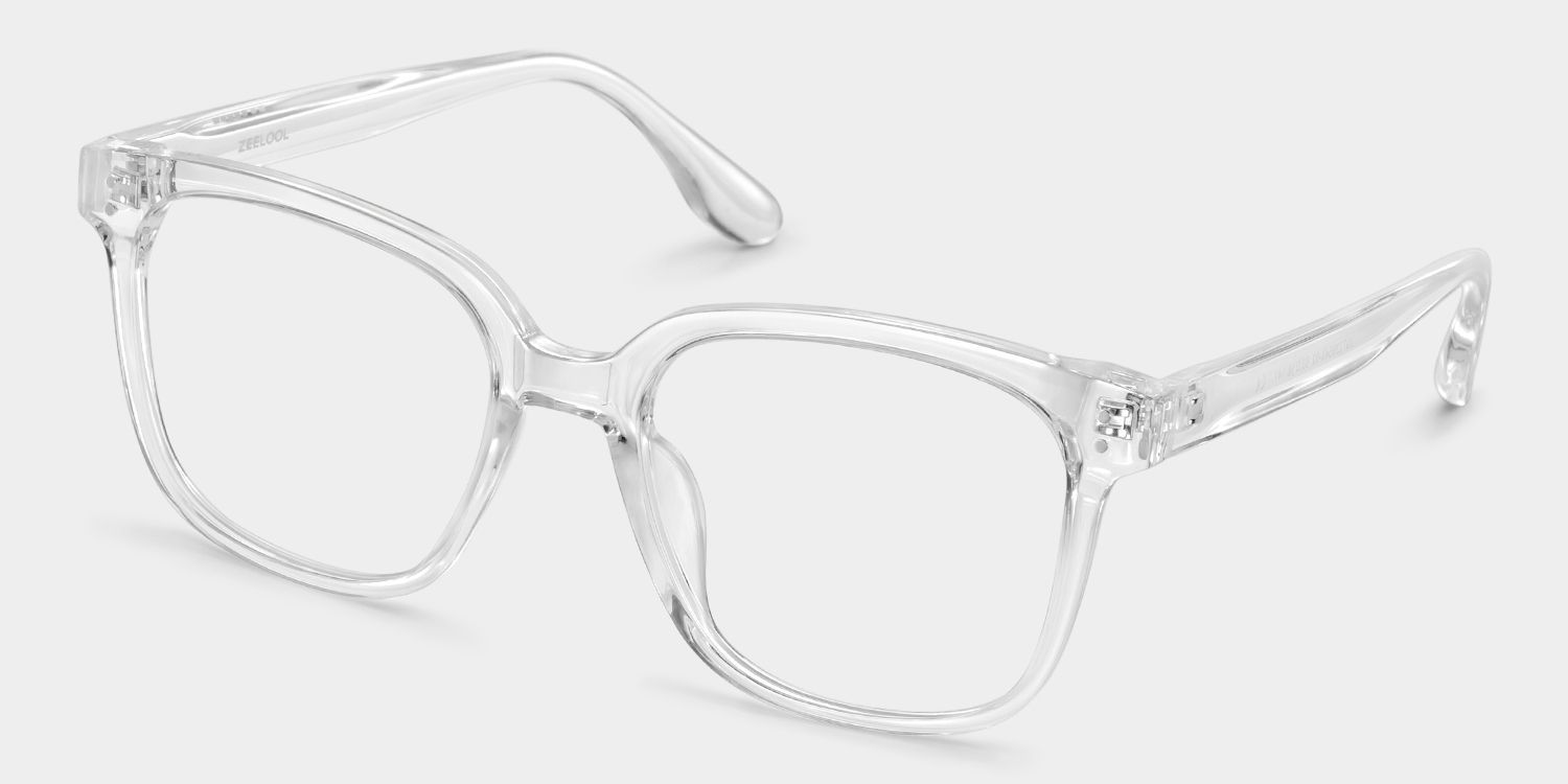 Oglesby Square Blue Light Blocking Glasses Clear Frame | Zeelool5