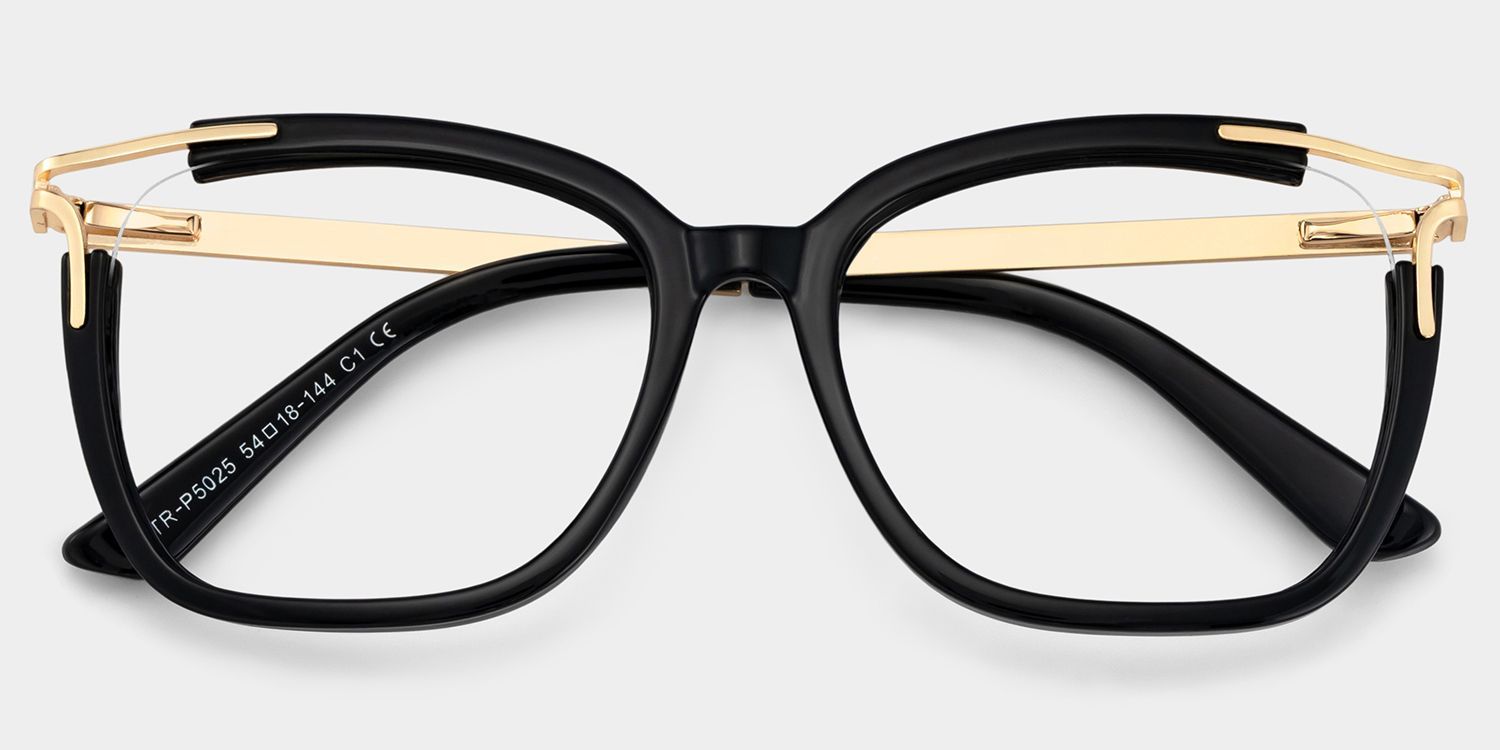 Spring hinges Sidibe Eyeglasses, Sidibe Black Glasses -Zeelool1
