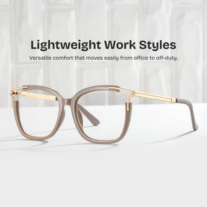 Sidibe Khaki Square Glasses