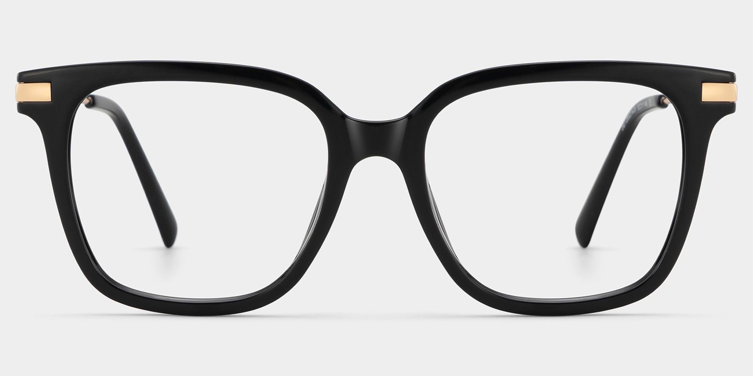 Jacqui Square Black-Frame Glasses | ZEELOOL0