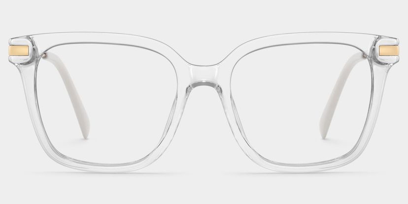 Jacqui Clear Rectangle Glasses