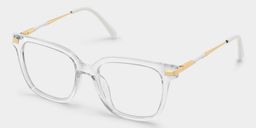 Jacqui Clear Rectangle Glasses4