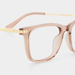 Selena Beige Rectangle Glasses5