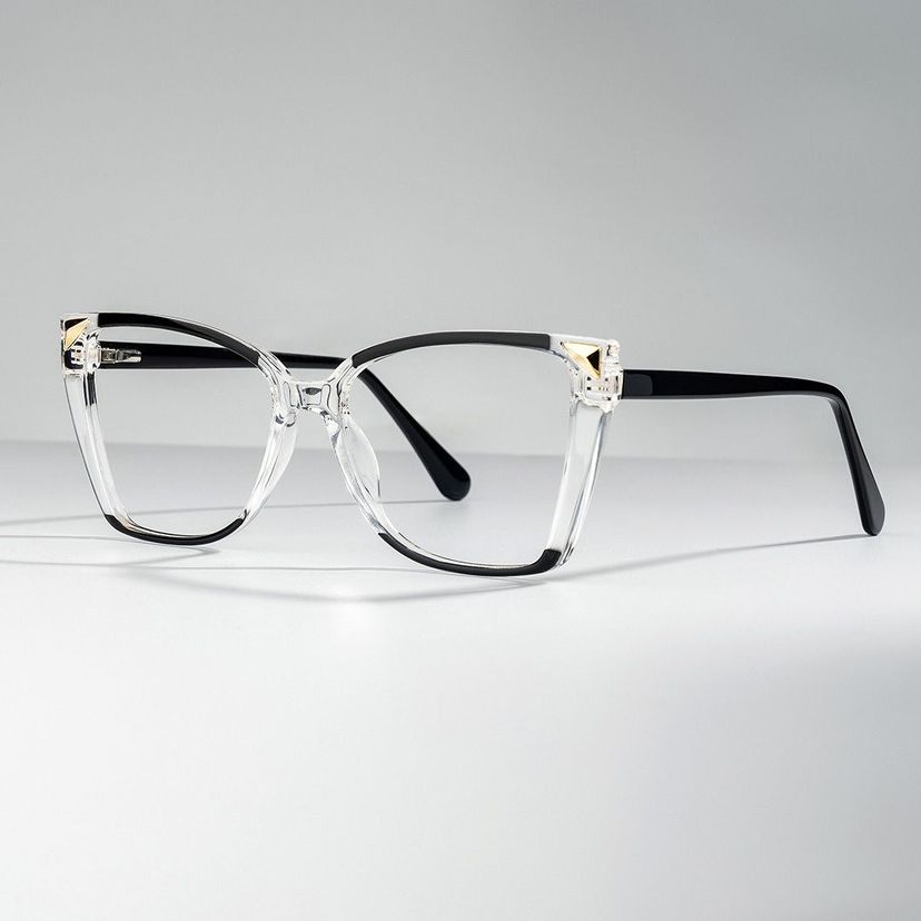 Shelia Black Clear Butterfly Glasses