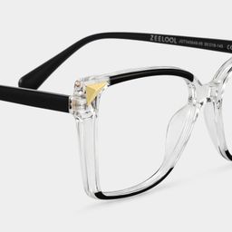 Shelia Black Clear Butterfly Glasses5