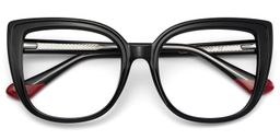 Fenn Black Cat eye Glasses1