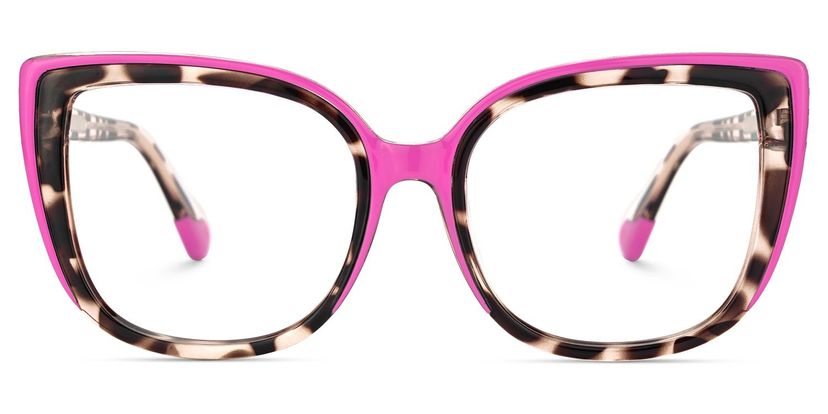Fenn Pink Tortoise Cat eye Glasses