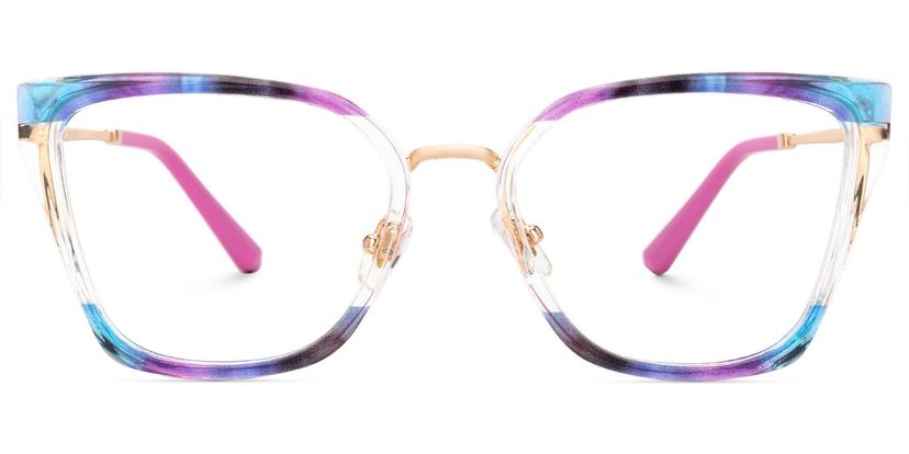 Martins Multicolor Rectangle Glasses