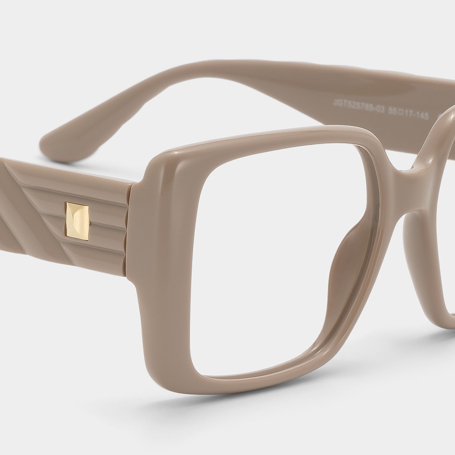 Affordable Maya Nude Brown Square Frames Glasses | ZEELOOL4