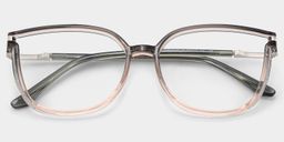 Rodz Gray-Pink Square Glasses1