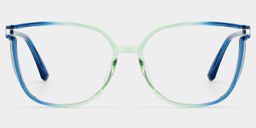 Rodz Blue-Green Square Glasses0