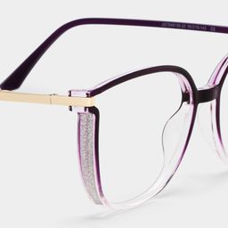 Rodz Purple Clear Square Glasses4