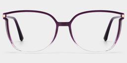 Rodz Purple Clear Square Glasses0