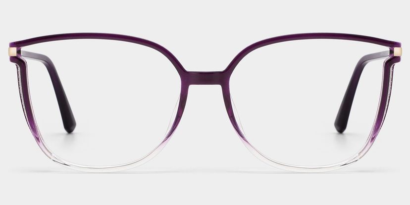 Rodz Purple Clear Square Glasses
