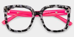 Ebony Gray-Tortoise Square Glasses1