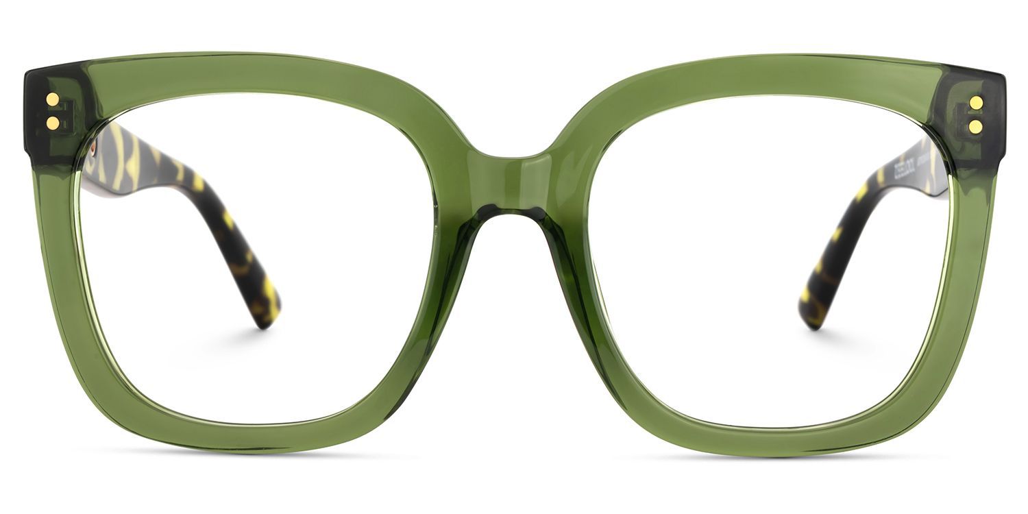 Women's Green Glasses With Square Shape3